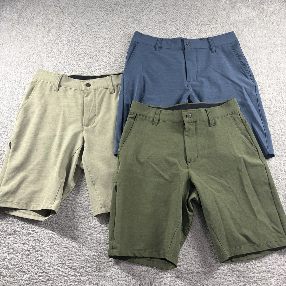 BYLT Kinetic Shorts Premium Basics Mens Small Bundle Lot of 3 Wicking Golf Tech
